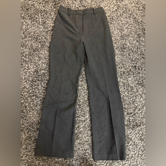Aritzia Wilfred Prosecco Pants Charcoal Grey 12 Long - Picture 2 of 3